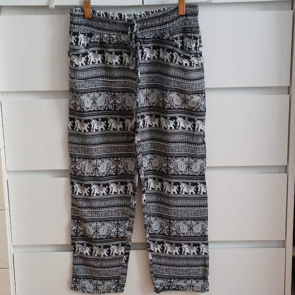Super Cute Indian Elephant Pajama Pants s/m